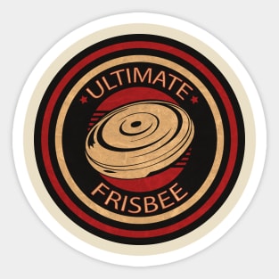 Ultimate Frisbee Vintage Sticker